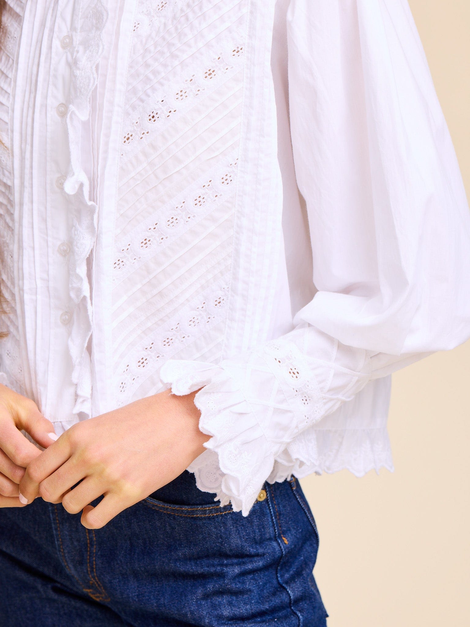 Georgina Top in White