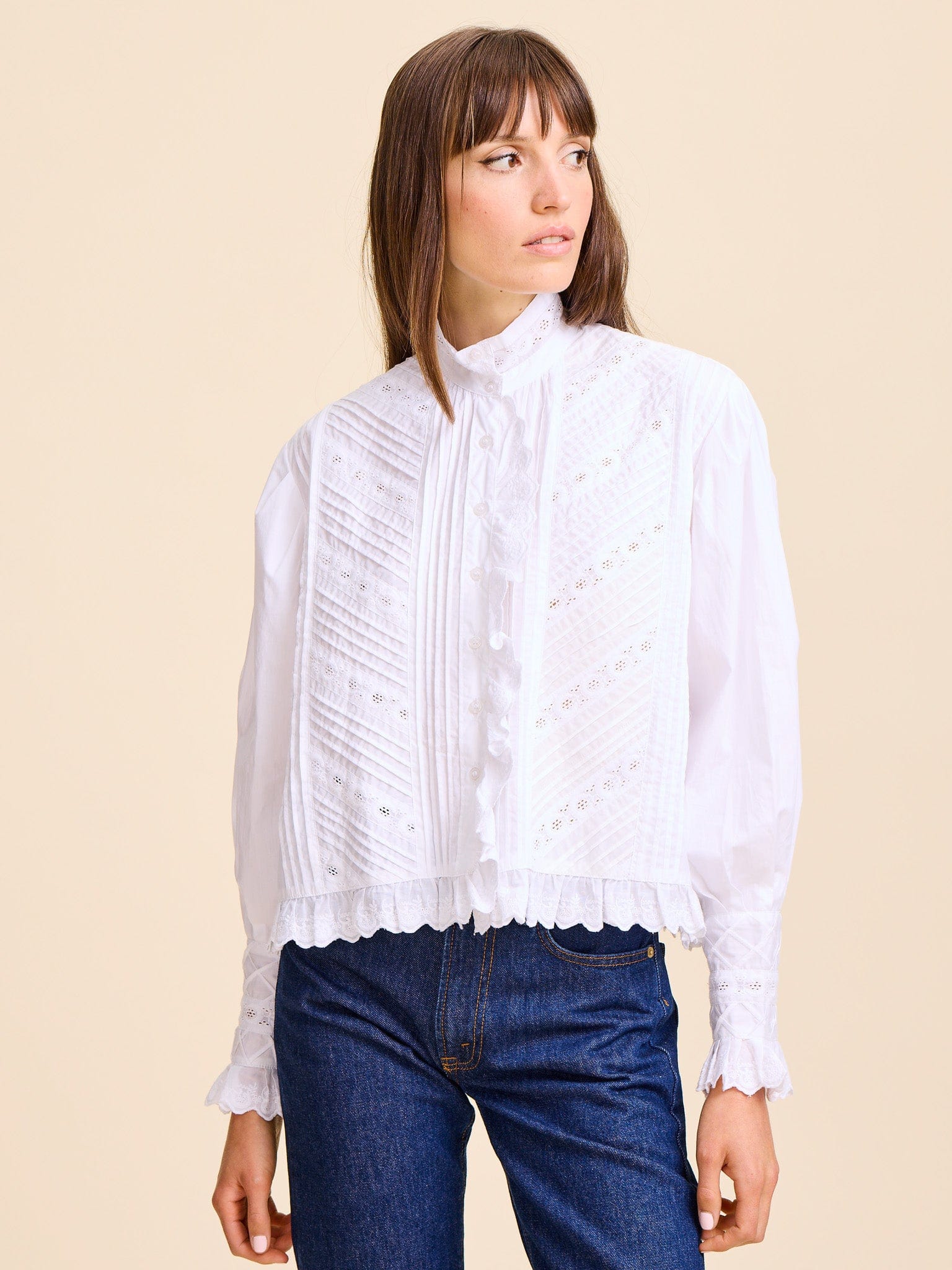 Georgina Top in White