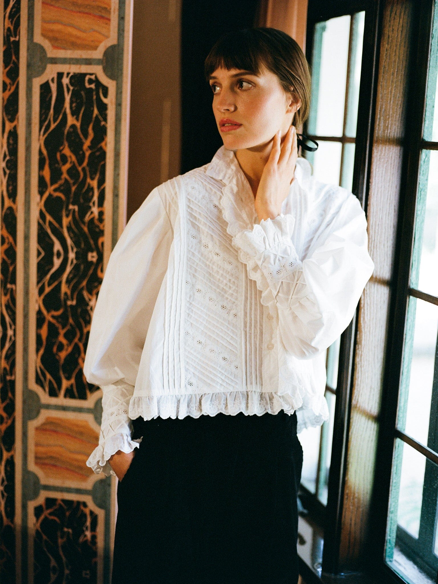 Georgina Top in White