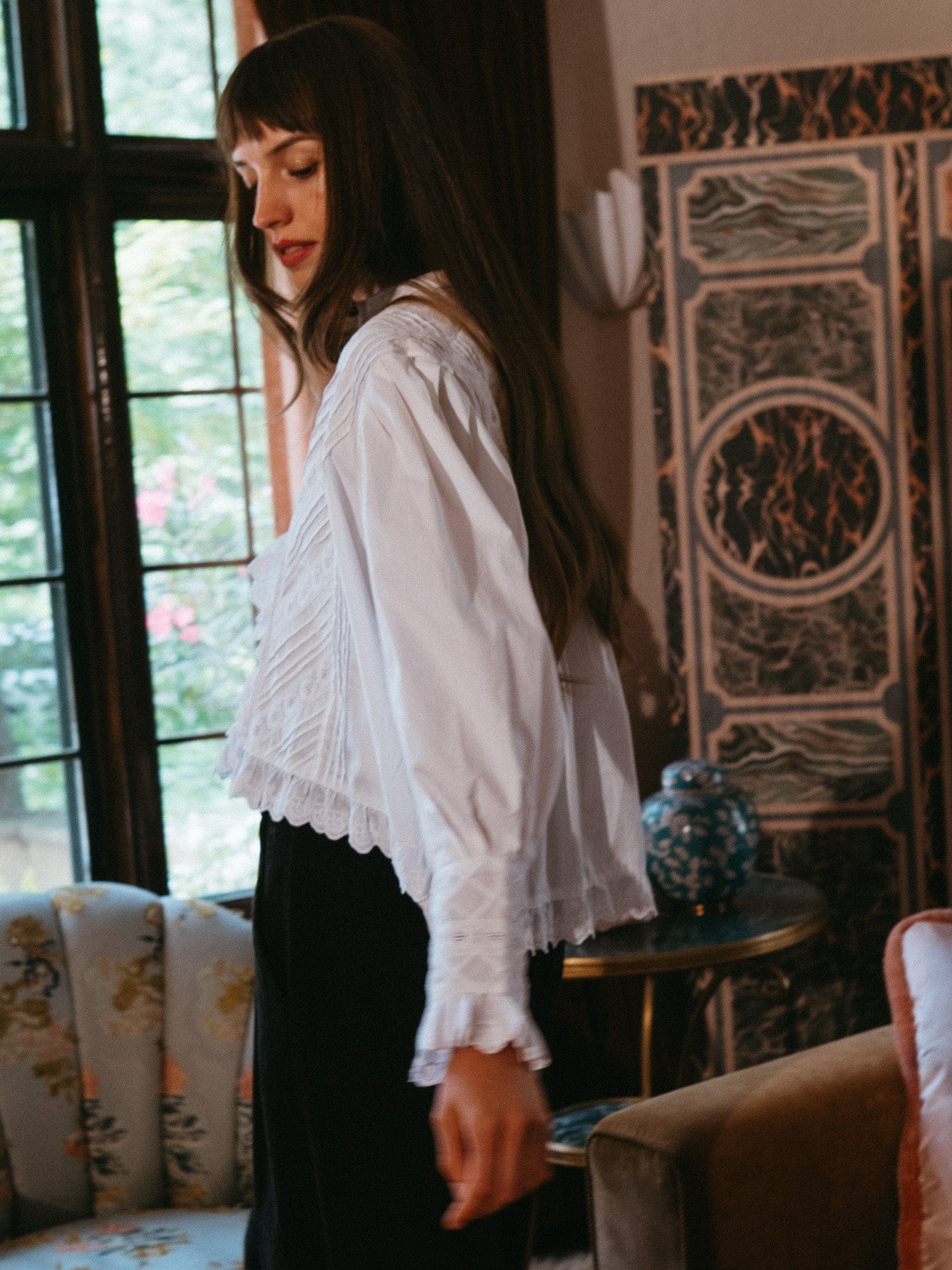 Georgina Top in White