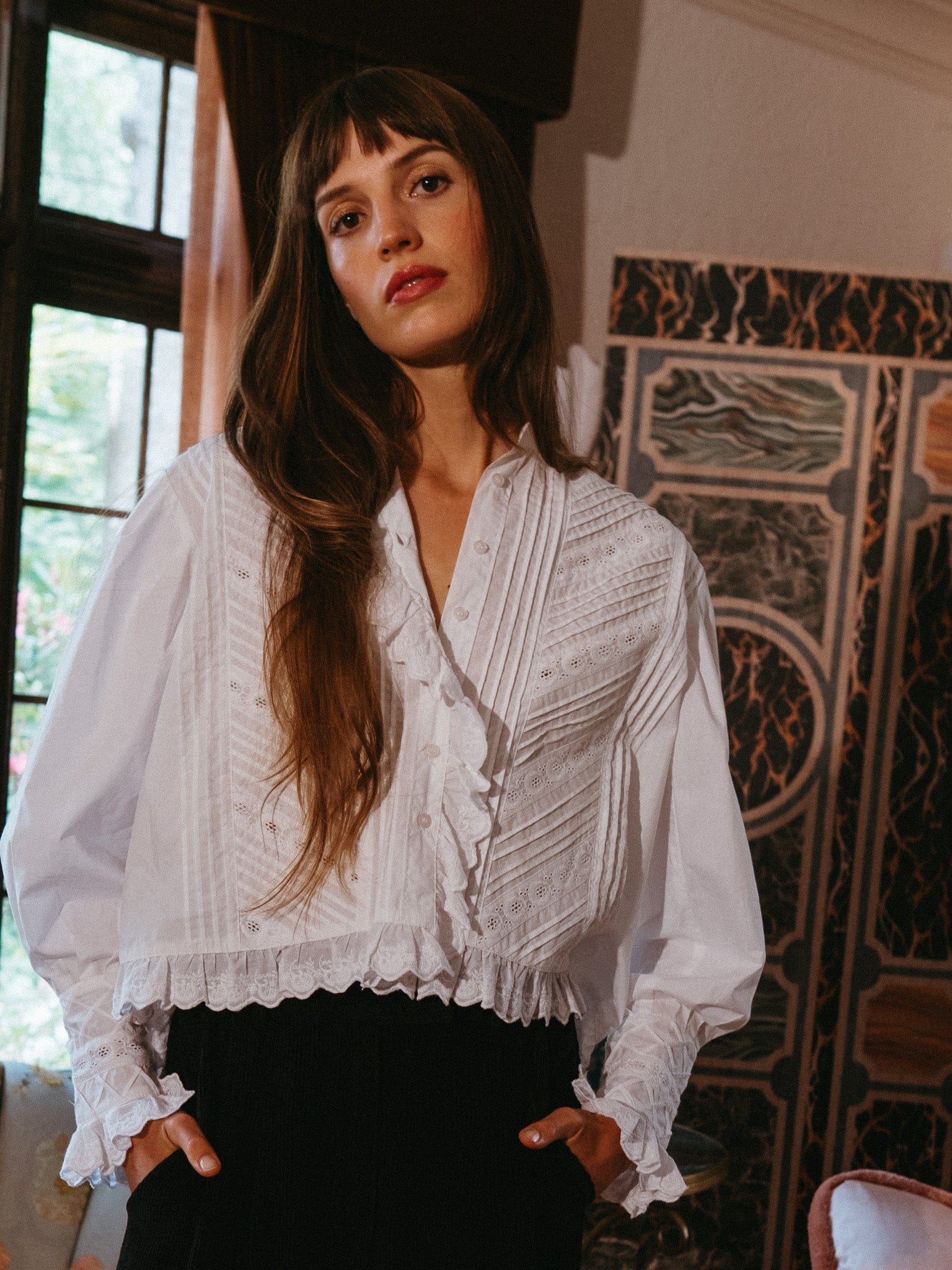 Georgina Top in White
