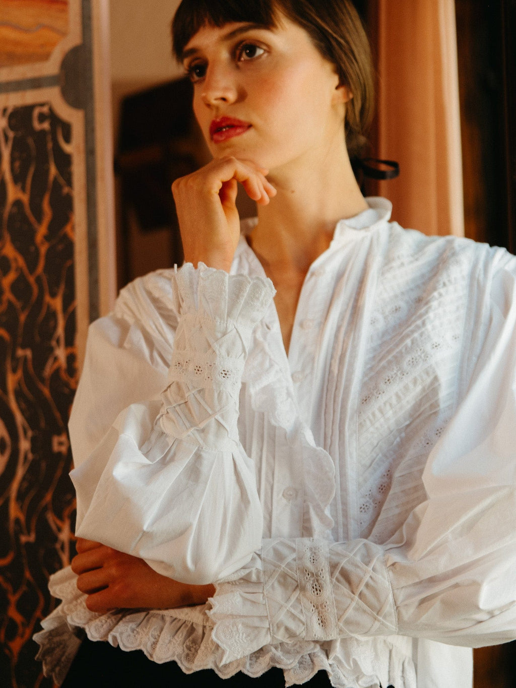 Georgina Top in White