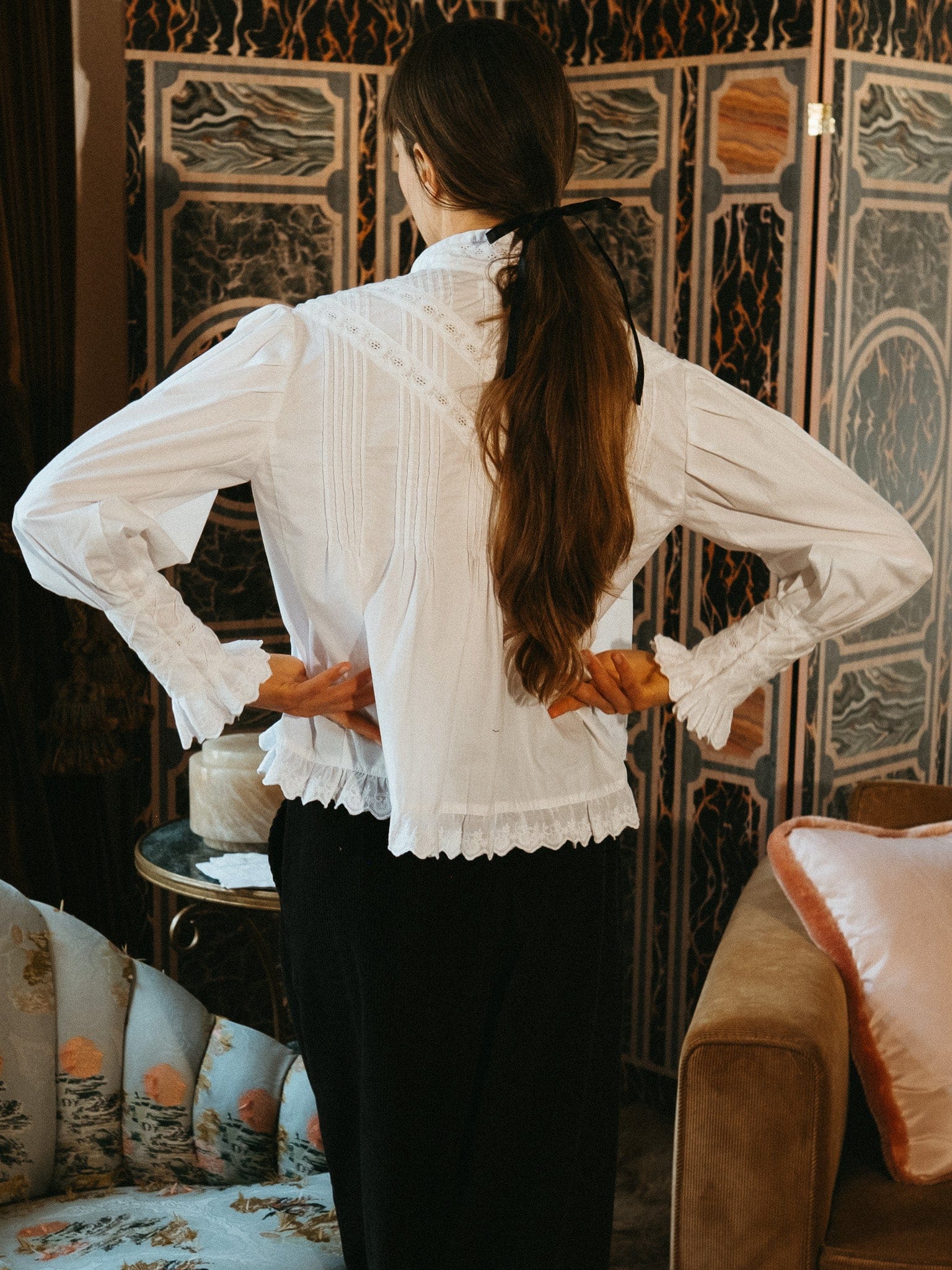 Georgina Top in White