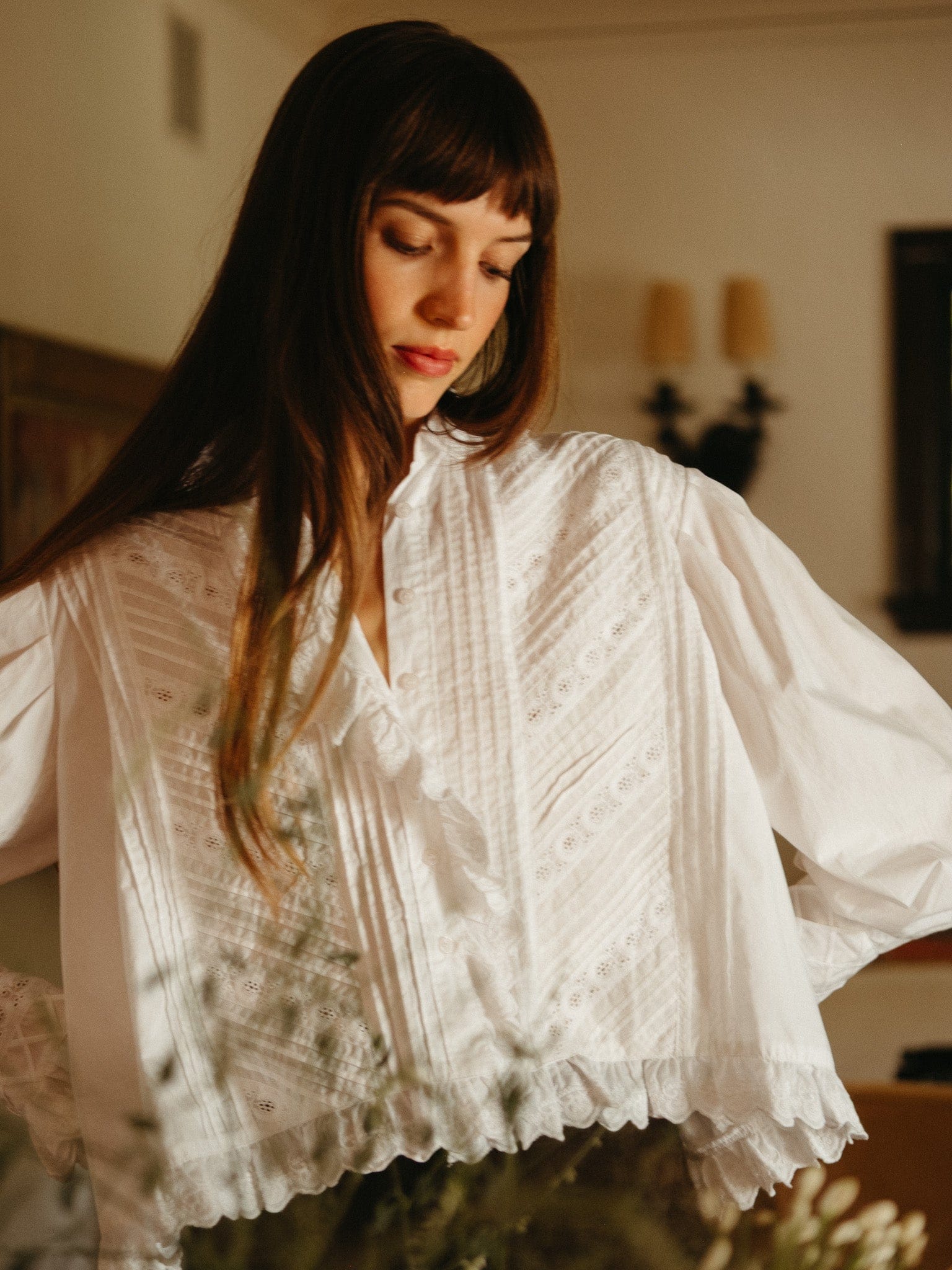 Georgina Top in White