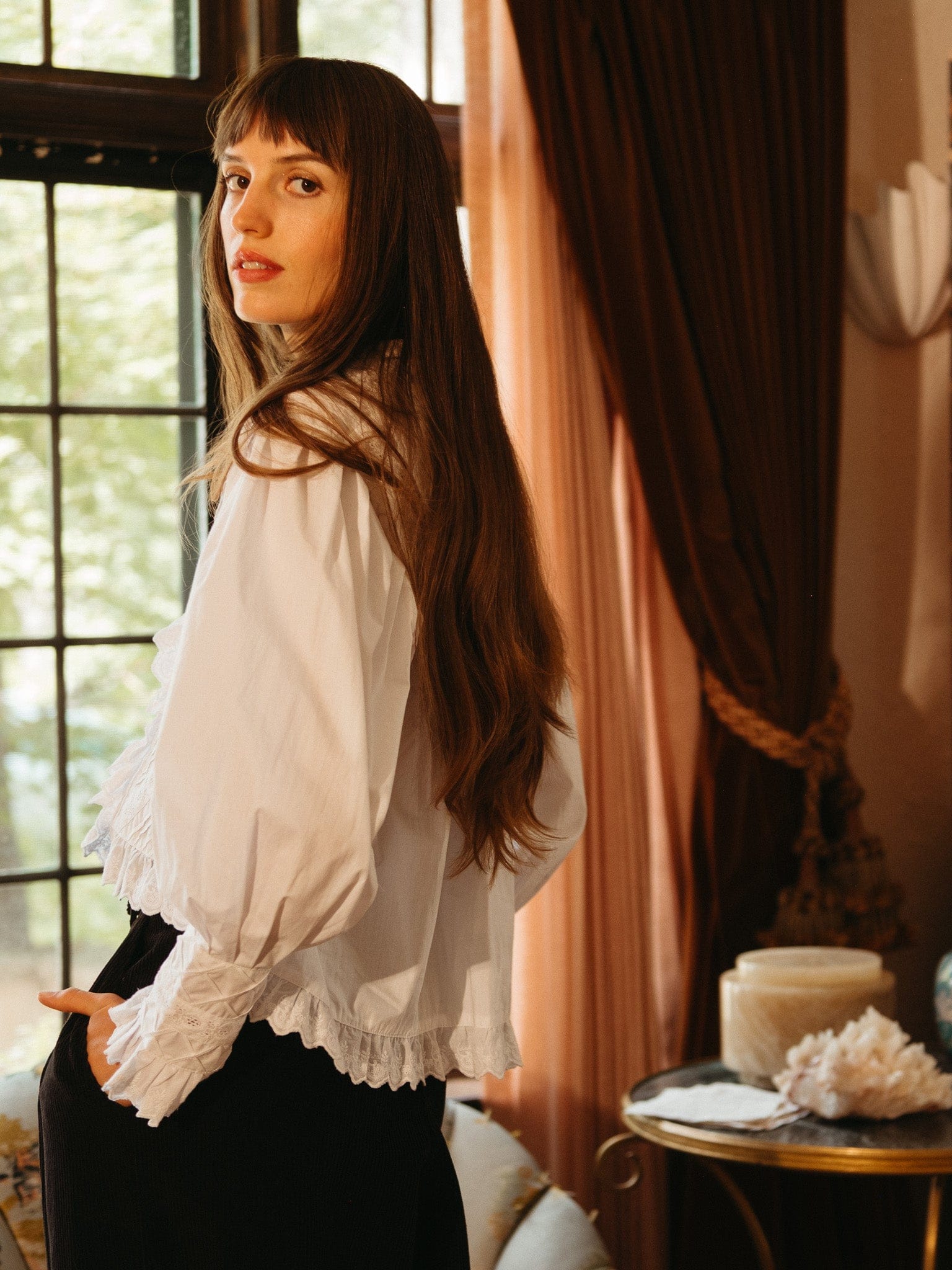 Georgina Top in White