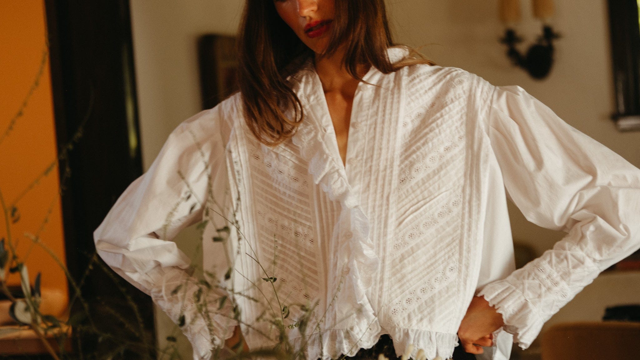 Georgina Top in White