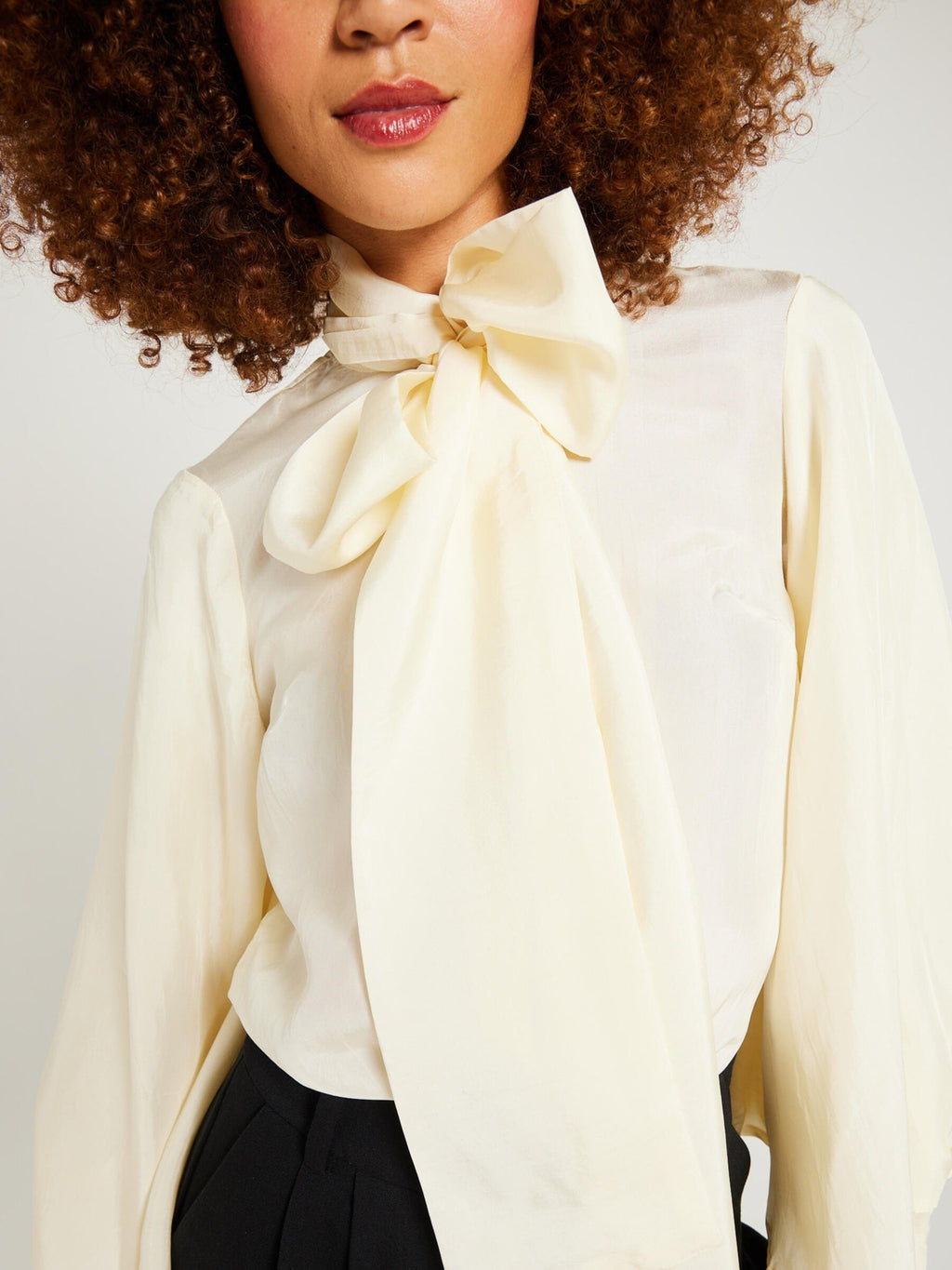 Gigi Top in Ivory Silk