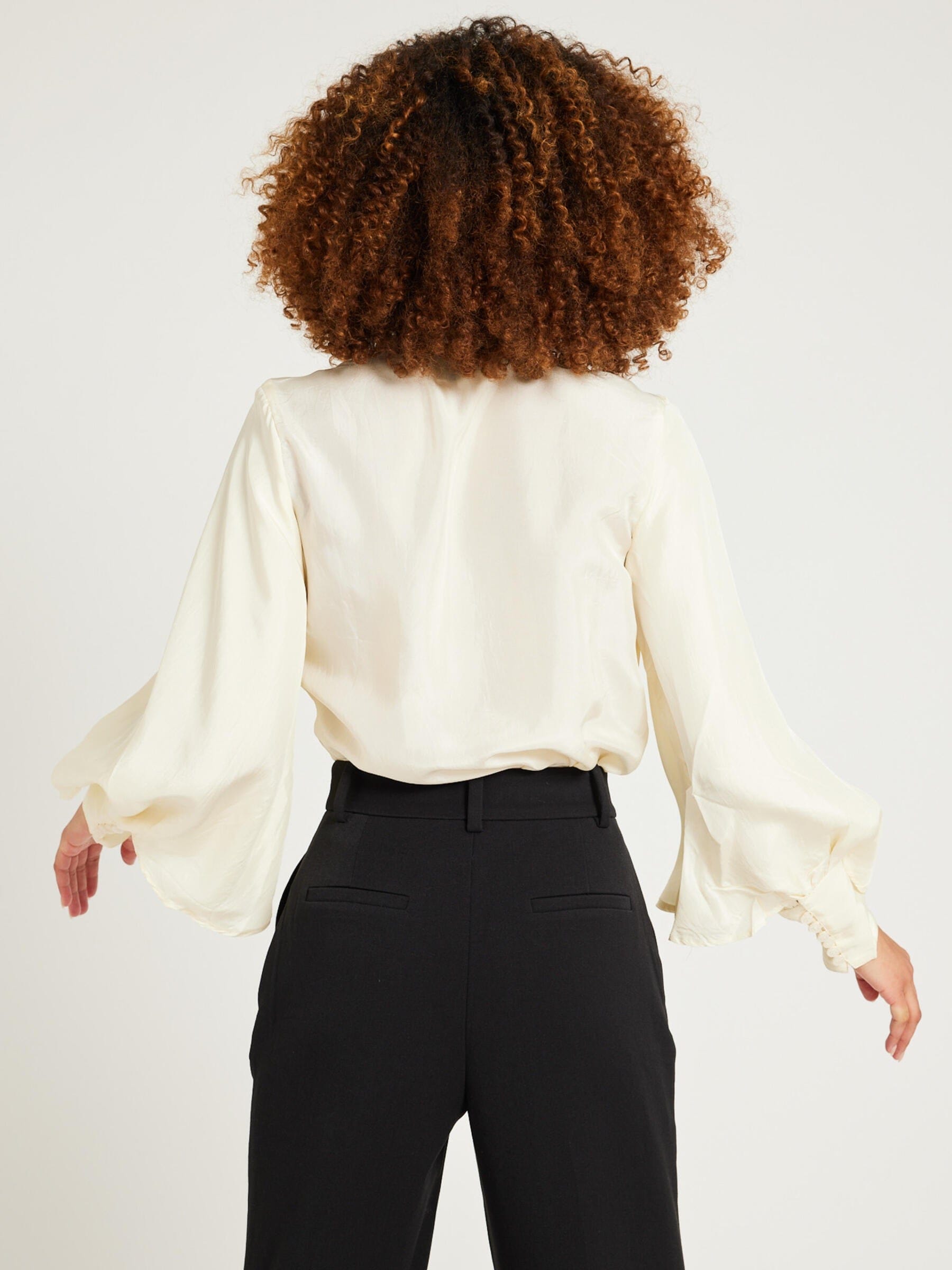 Gigi Top in Ivory Silk