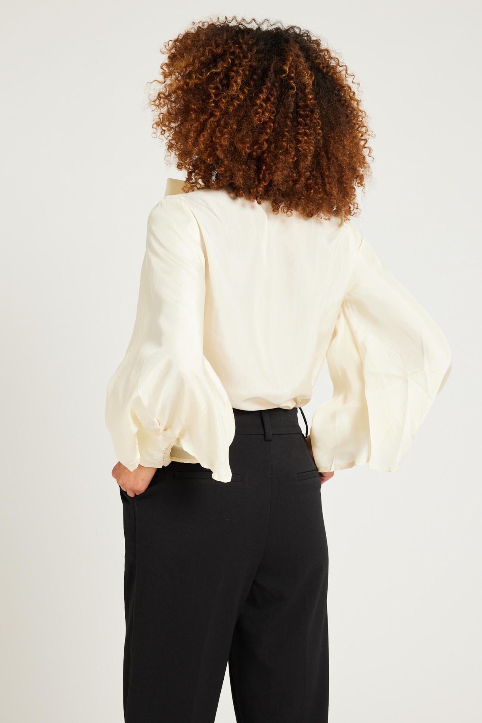 Gigi Top in Ivory Silk