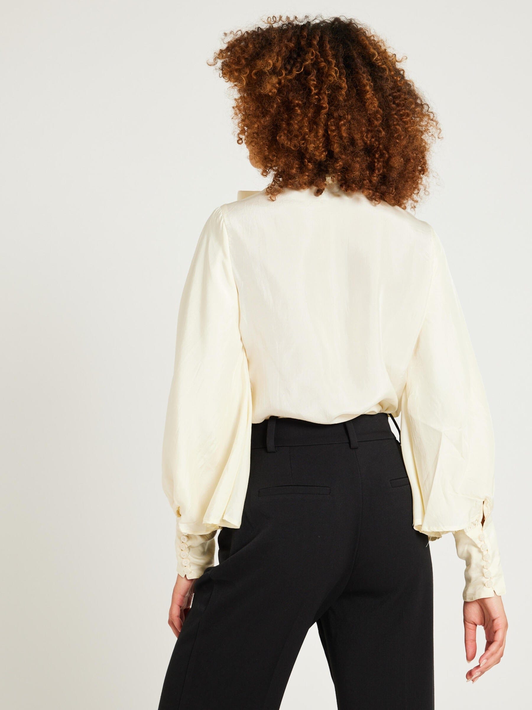 Gigi Top in Ivory Silk