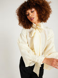 Gigi Top in Ivory Silk