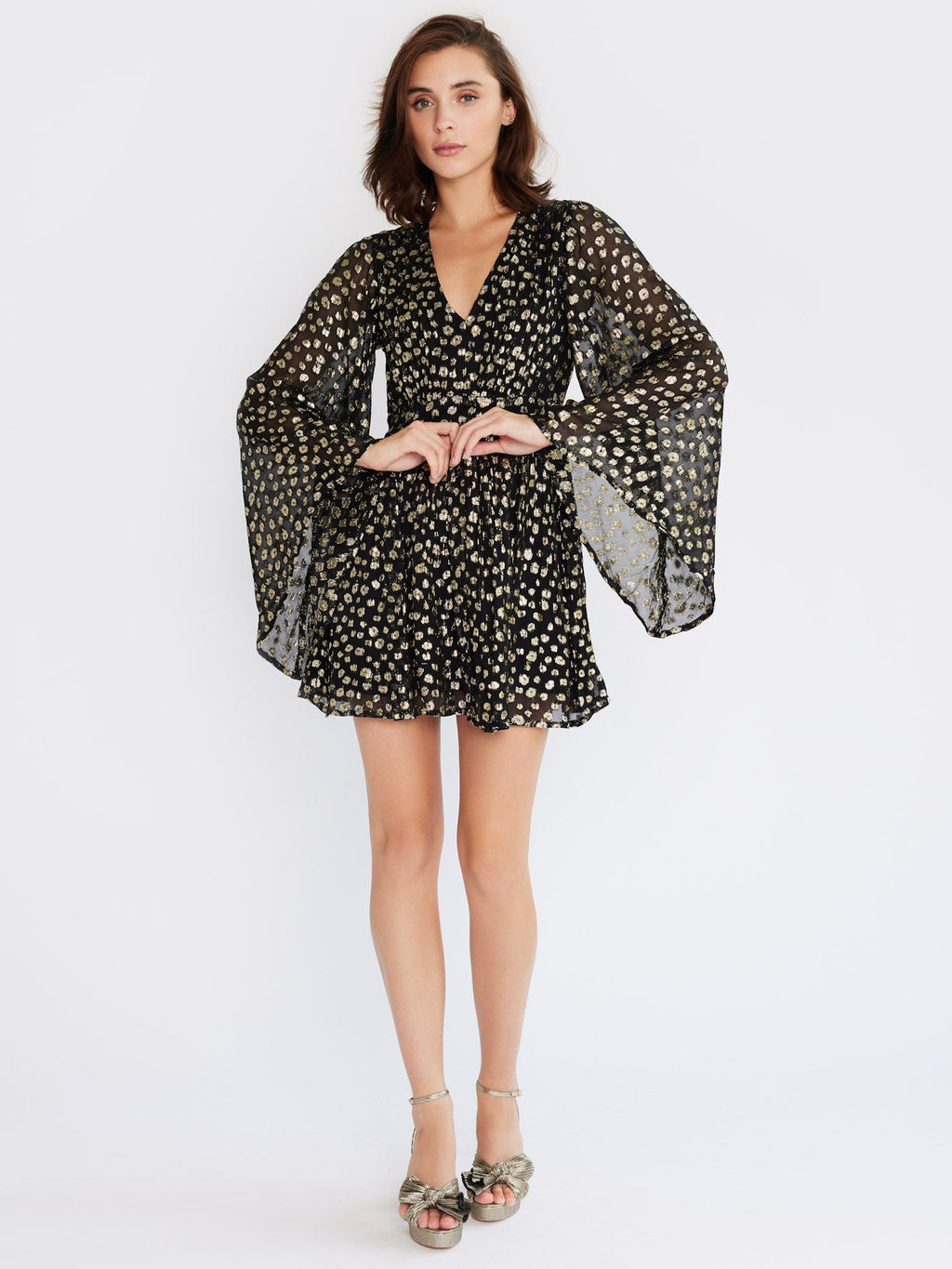 Goldie Dress in Gold Dust