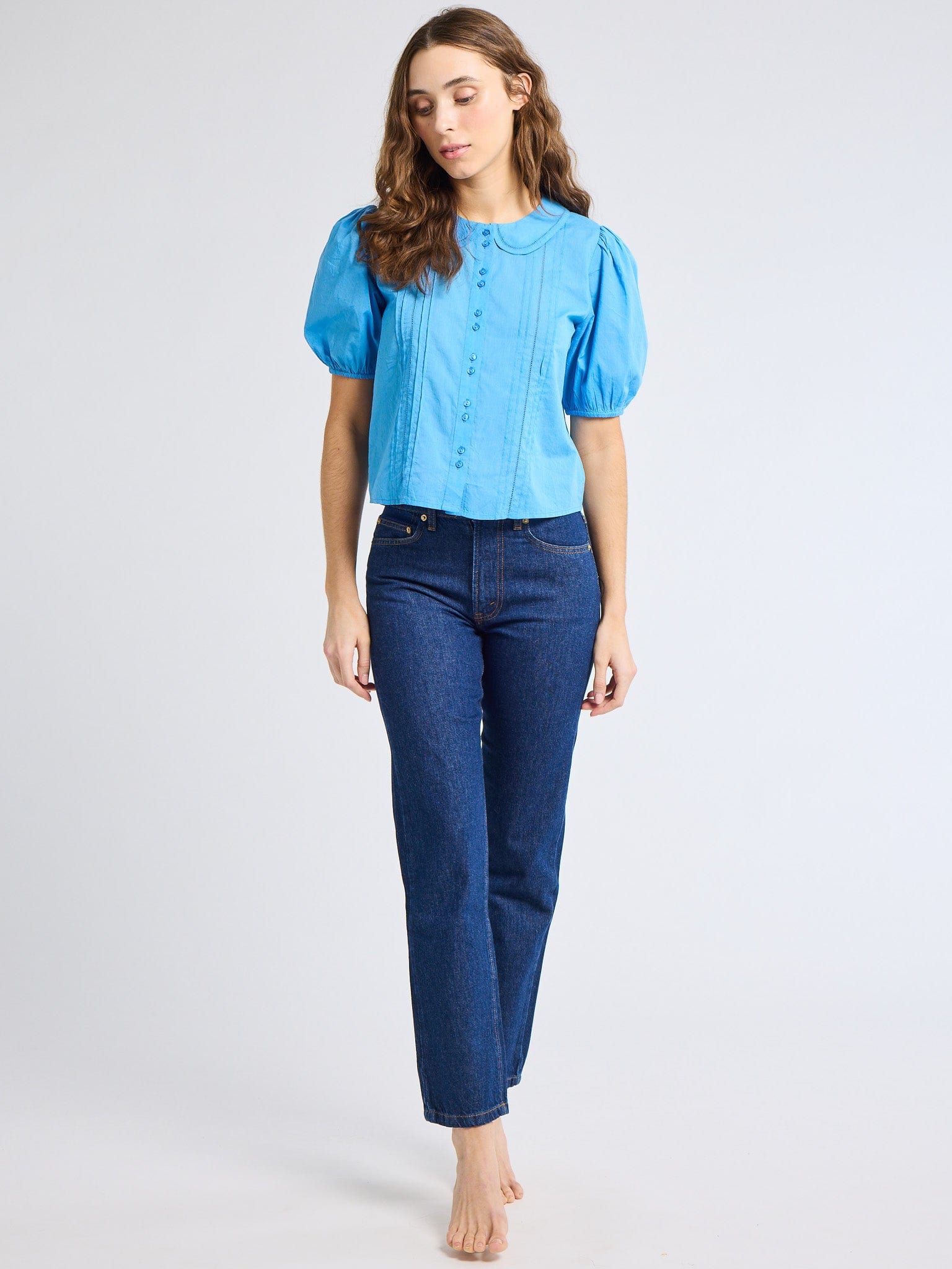Harriet Top in Cendre Blue