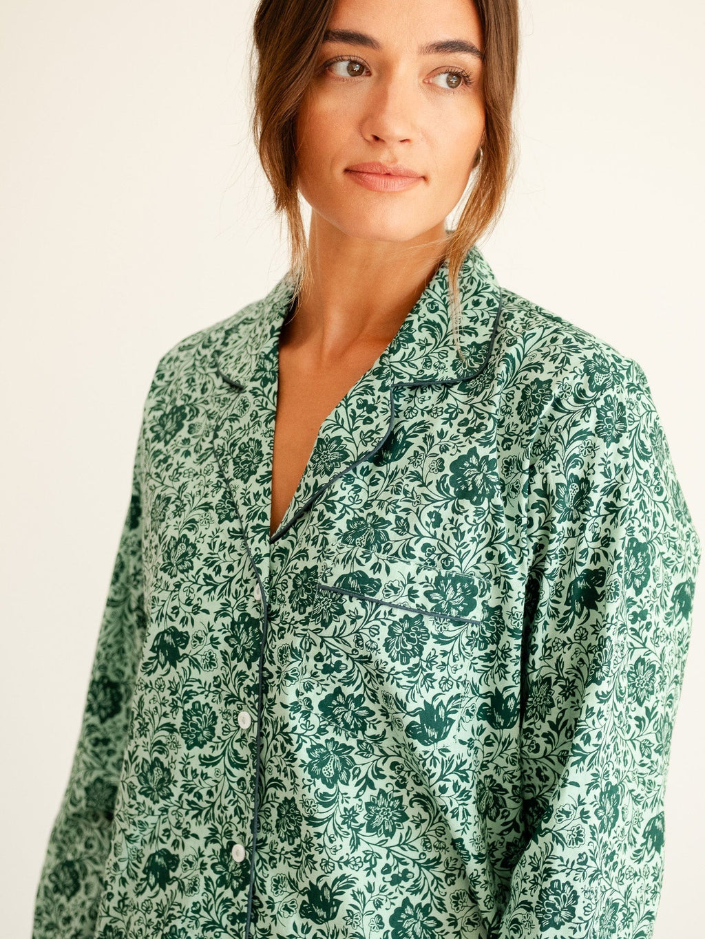 Iris Top in Jade Floral