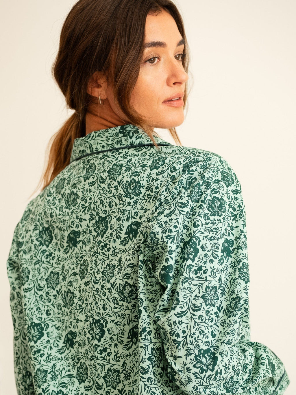 Iris Top in Jade Floral