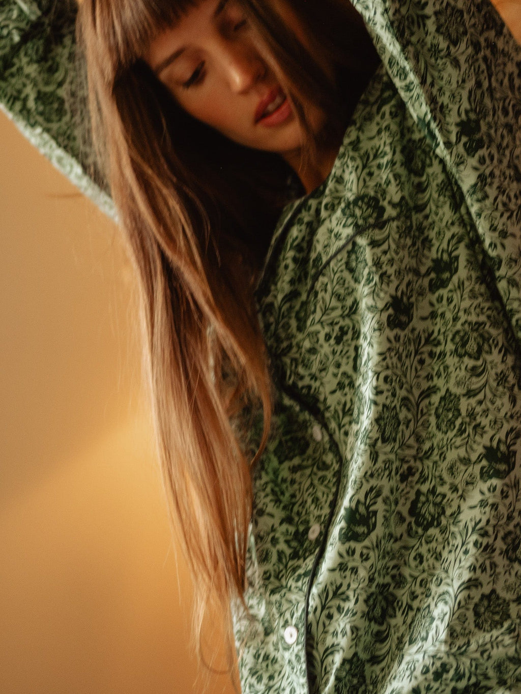 Iris Top in Jade Floral