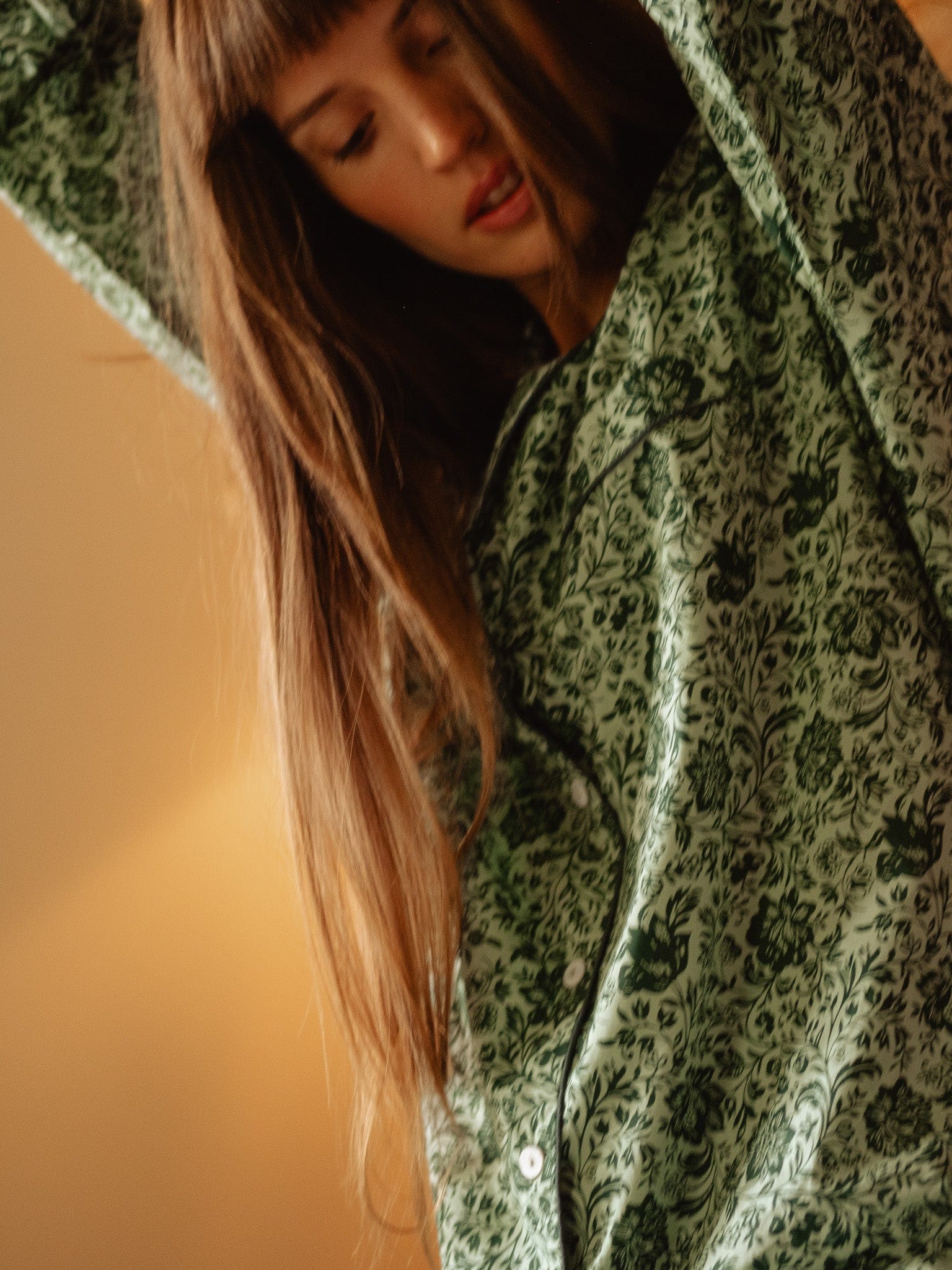 Iris Top in Jade Floral