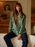 Iris Top in Jade Floral