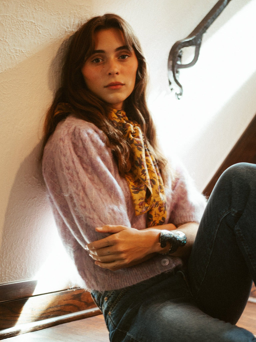 Isa Cardigan in Lilac