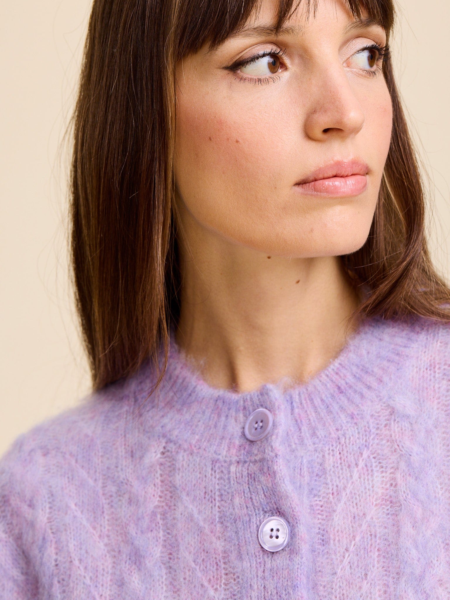 Isa Cardigan in Lilac