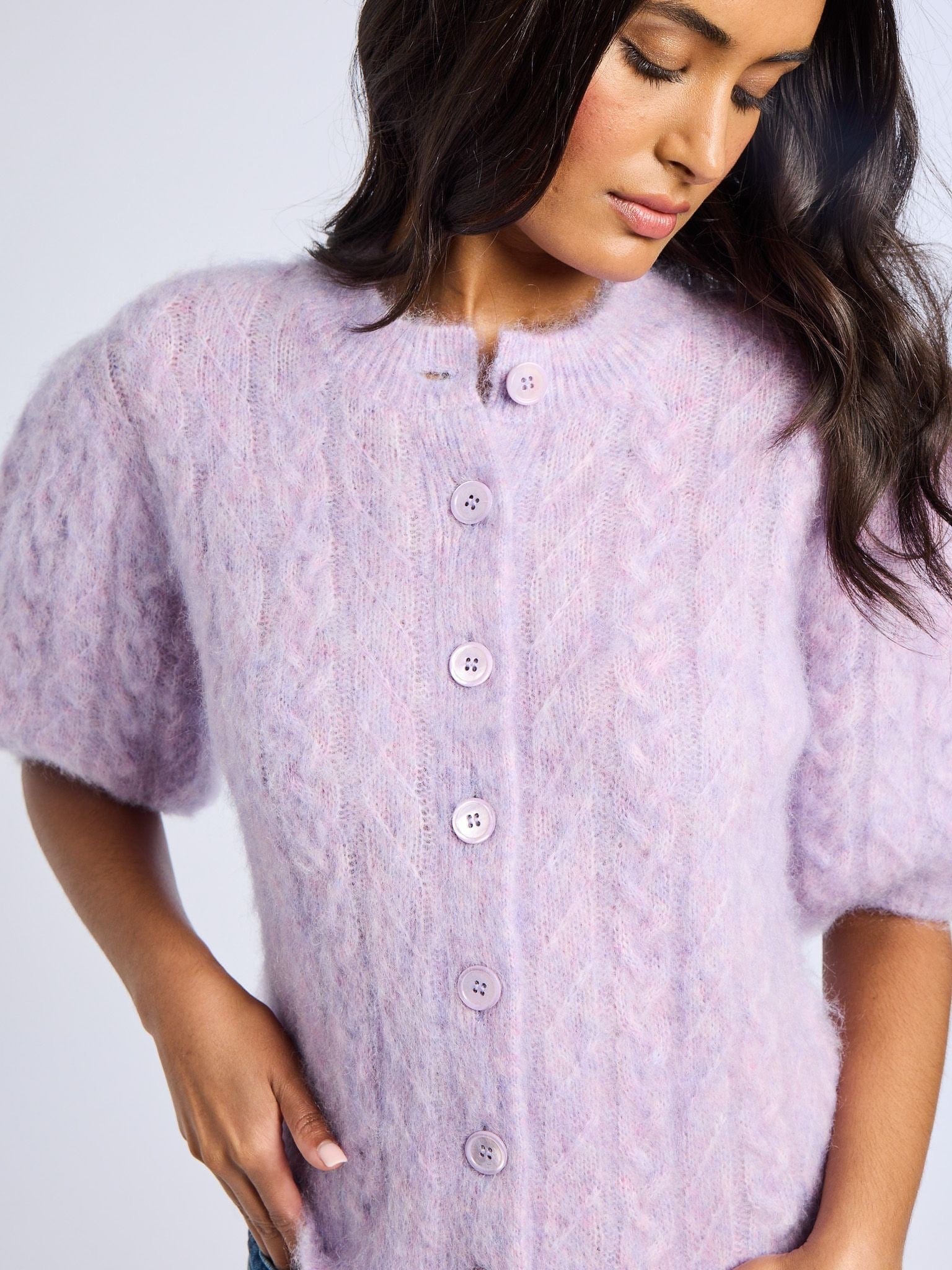 Isa Cardigan in Lilac