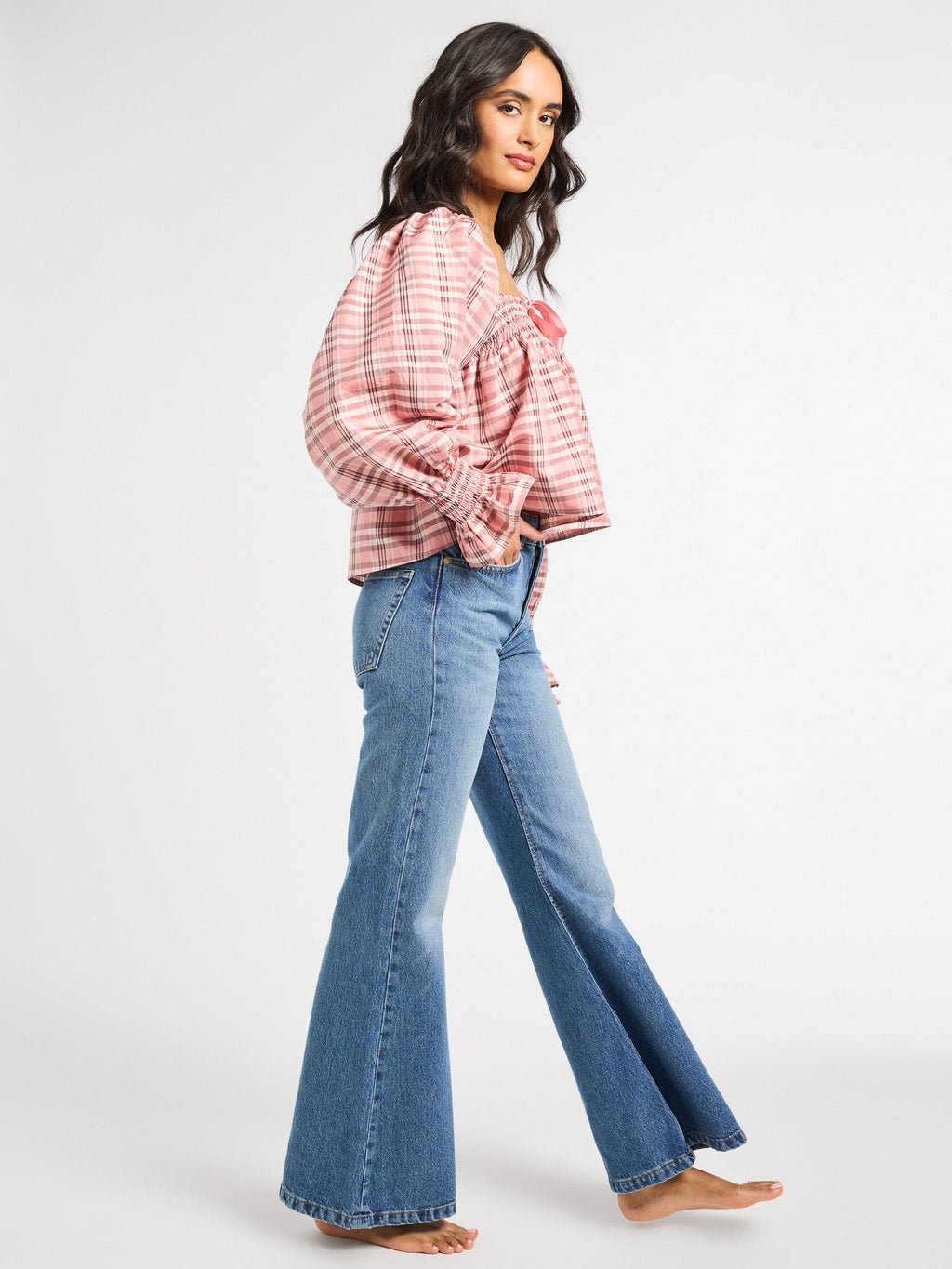Jesse Top in Sugarplum Taffeta