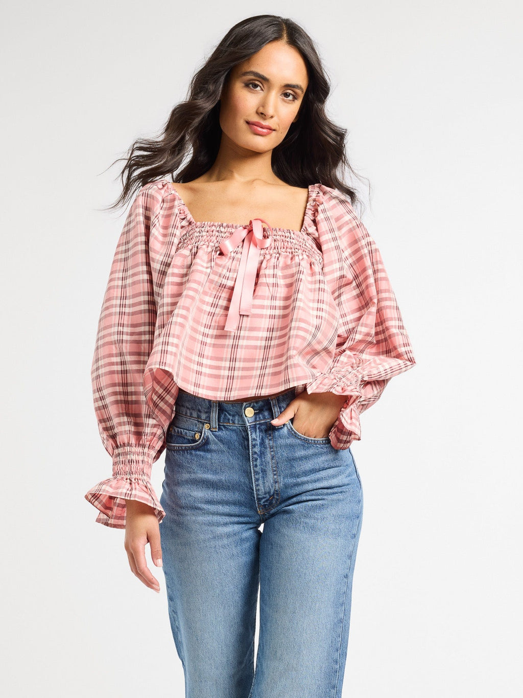 Jesse Top in Sugarplum Taffeta