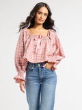 Jesse Top in Sugarplum Taffeta