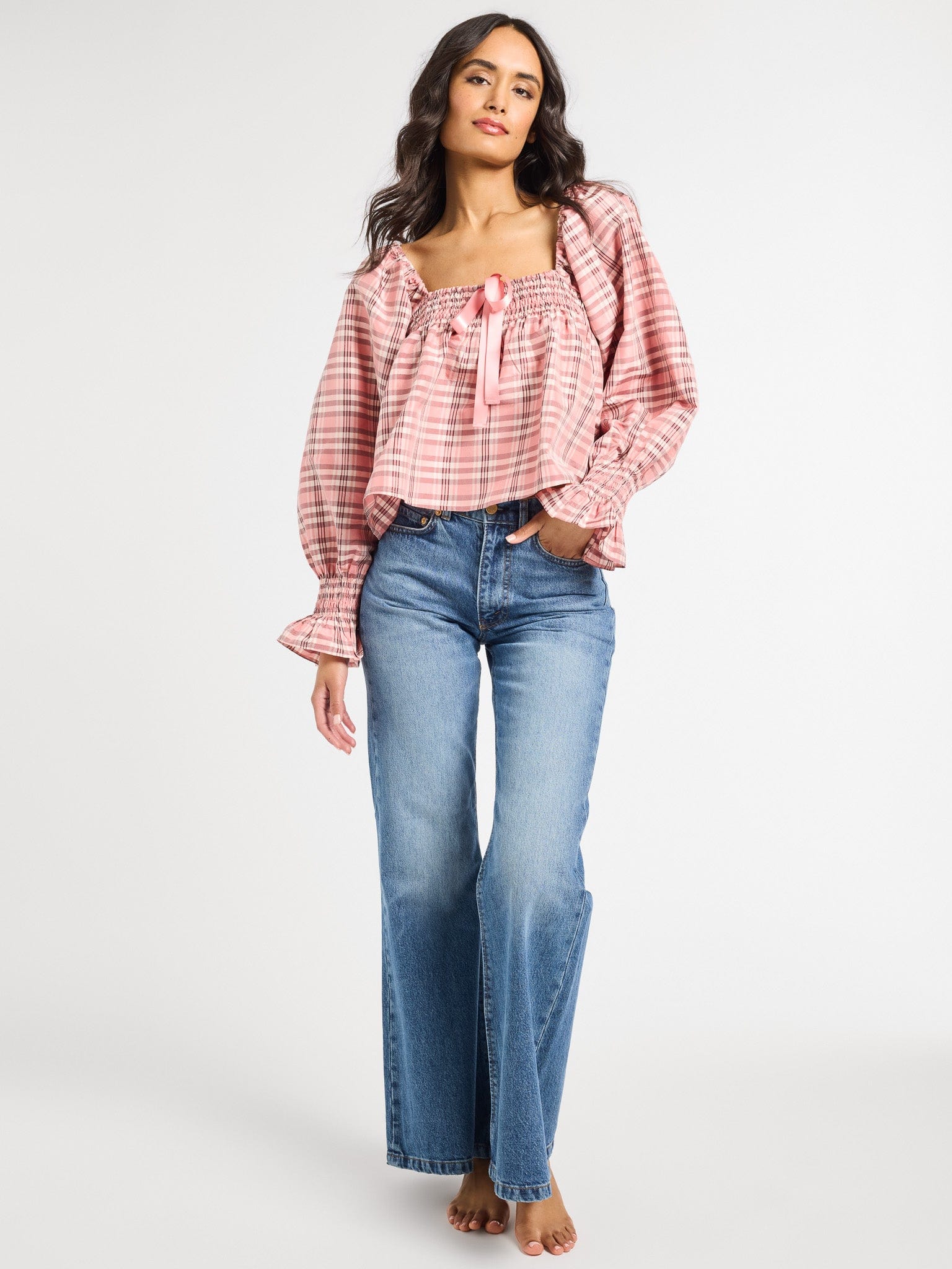 Jesse Top in Sugarplum Taffeta