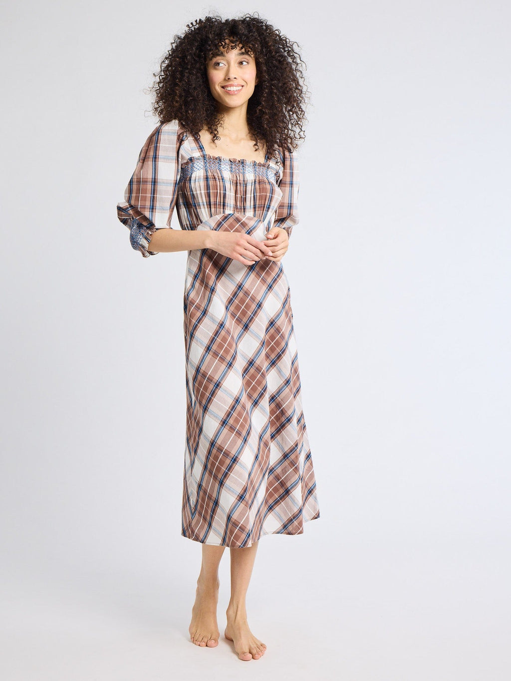Joan Dress in Highland Plaid