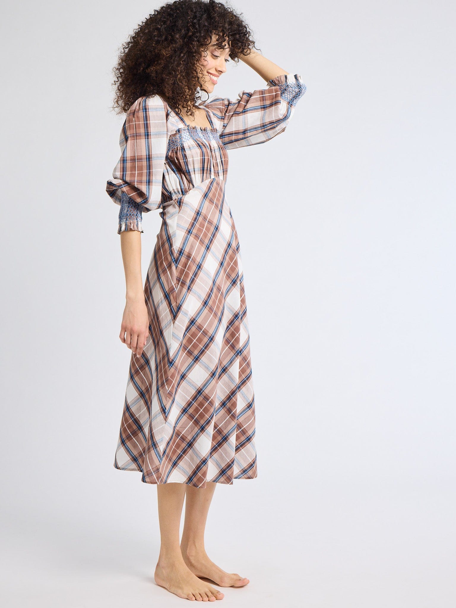 Joan Dress in Highland Plaid