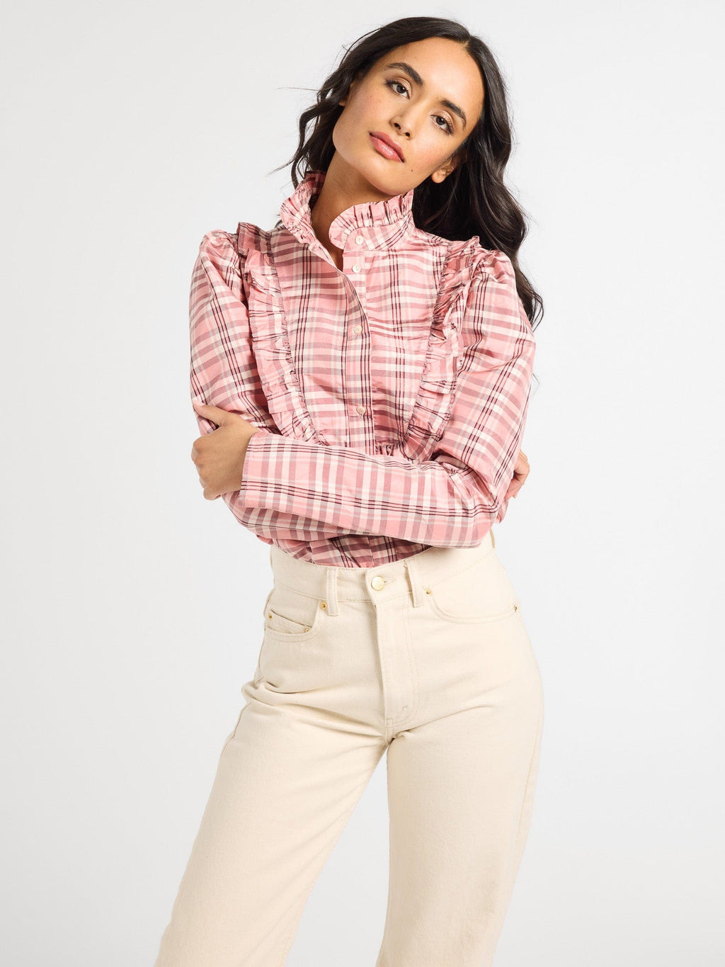 Jolie Top in Sugarplum Taffeta