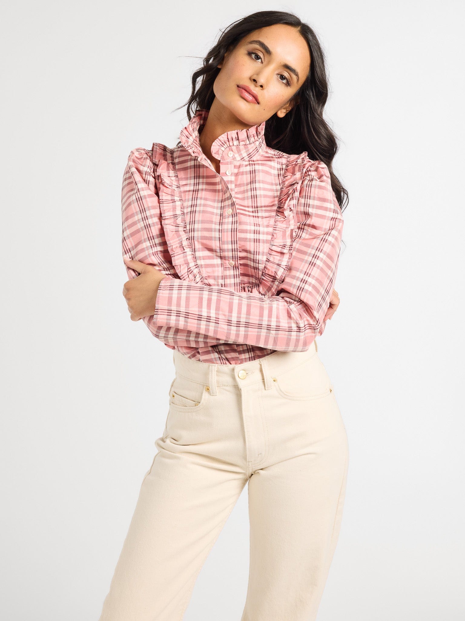 Jolie Top in Sugarplum Taffeta