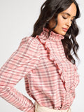 Jolie Top in Sugarplum Taffeta