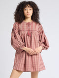Jules Dress in Rose Plaid