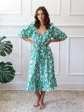 June Dress in Green Zinnia