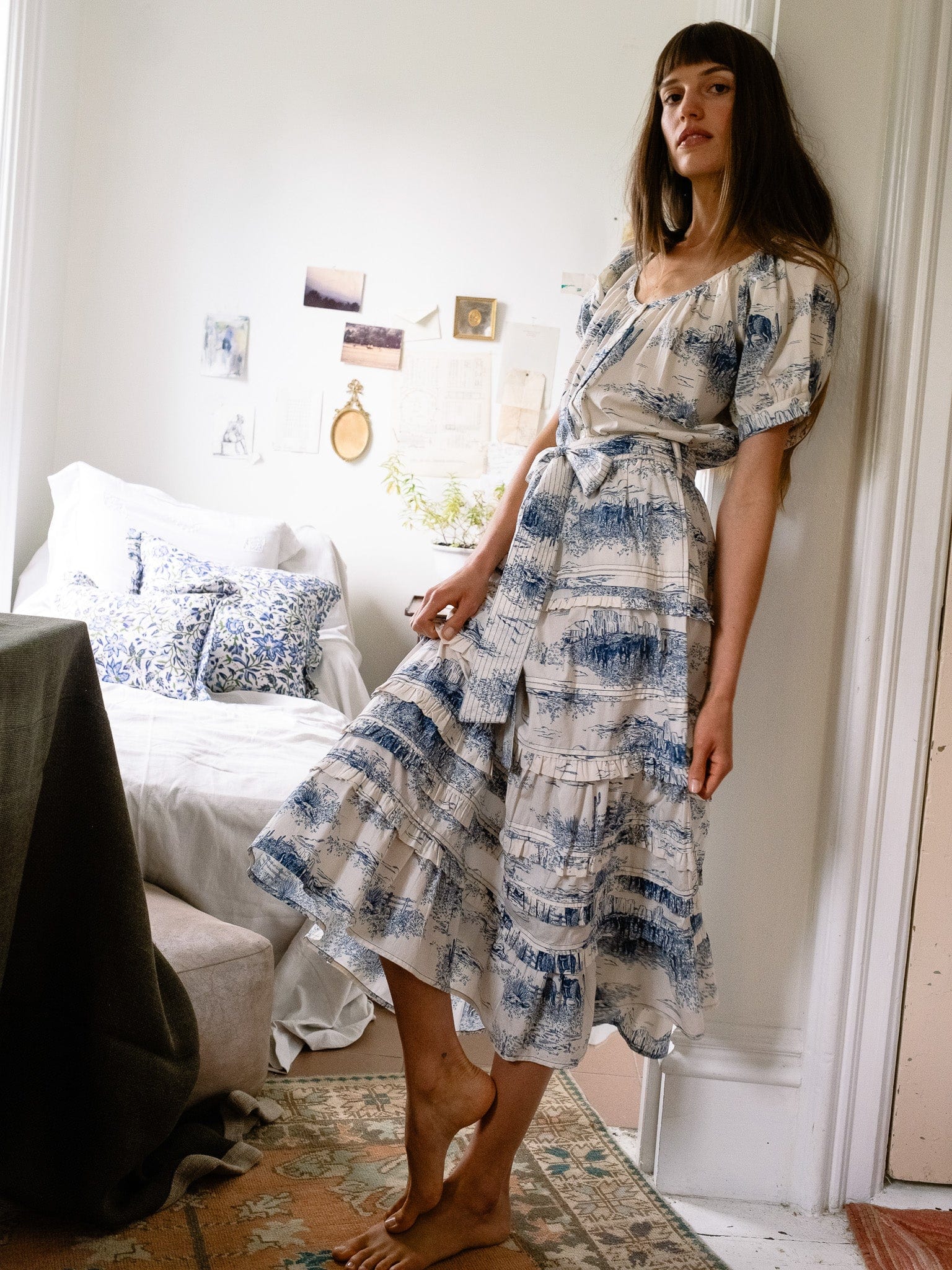 Kasia Skirt in Western Toile