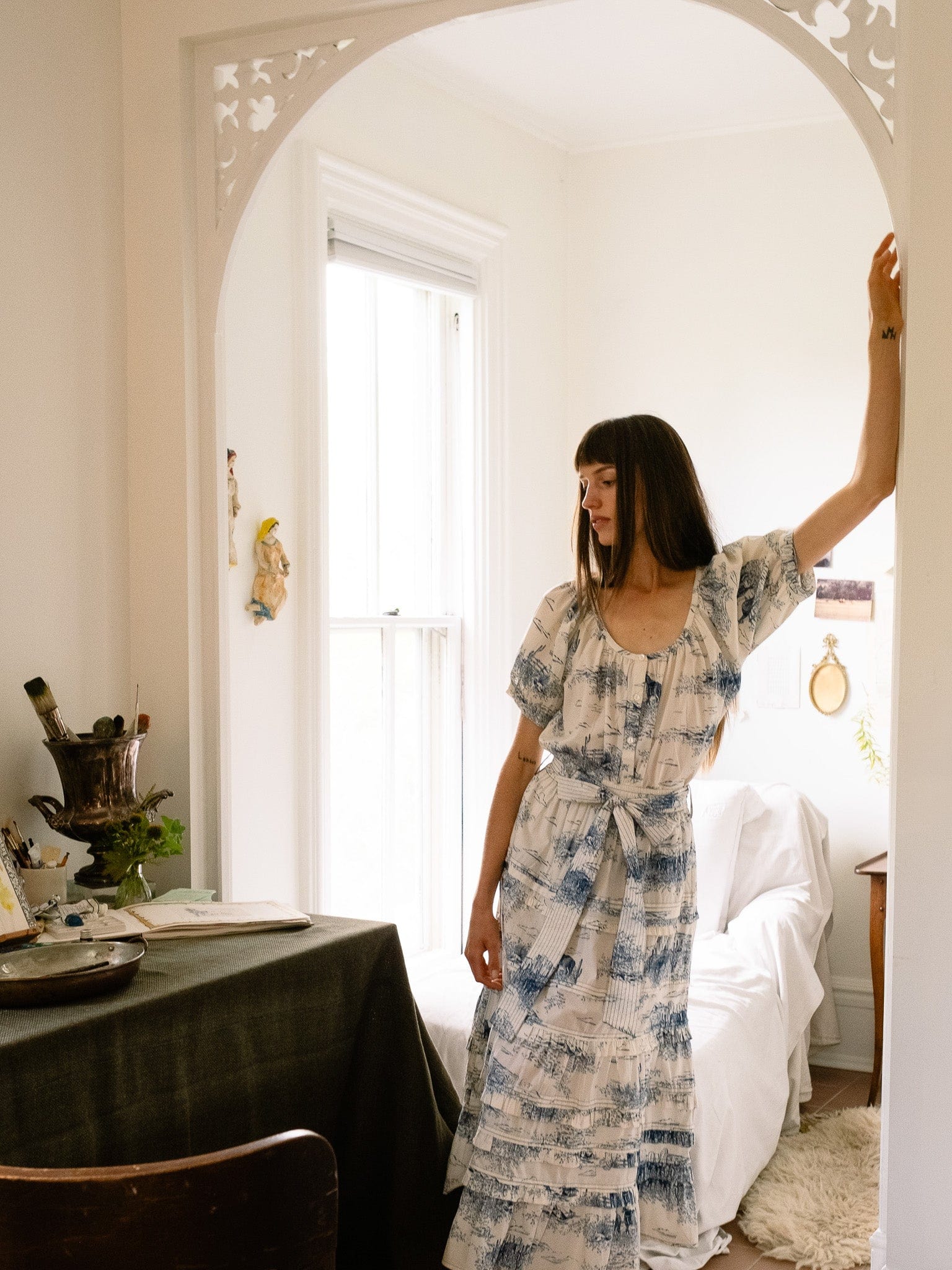 Kasia Skirt in Western Toile