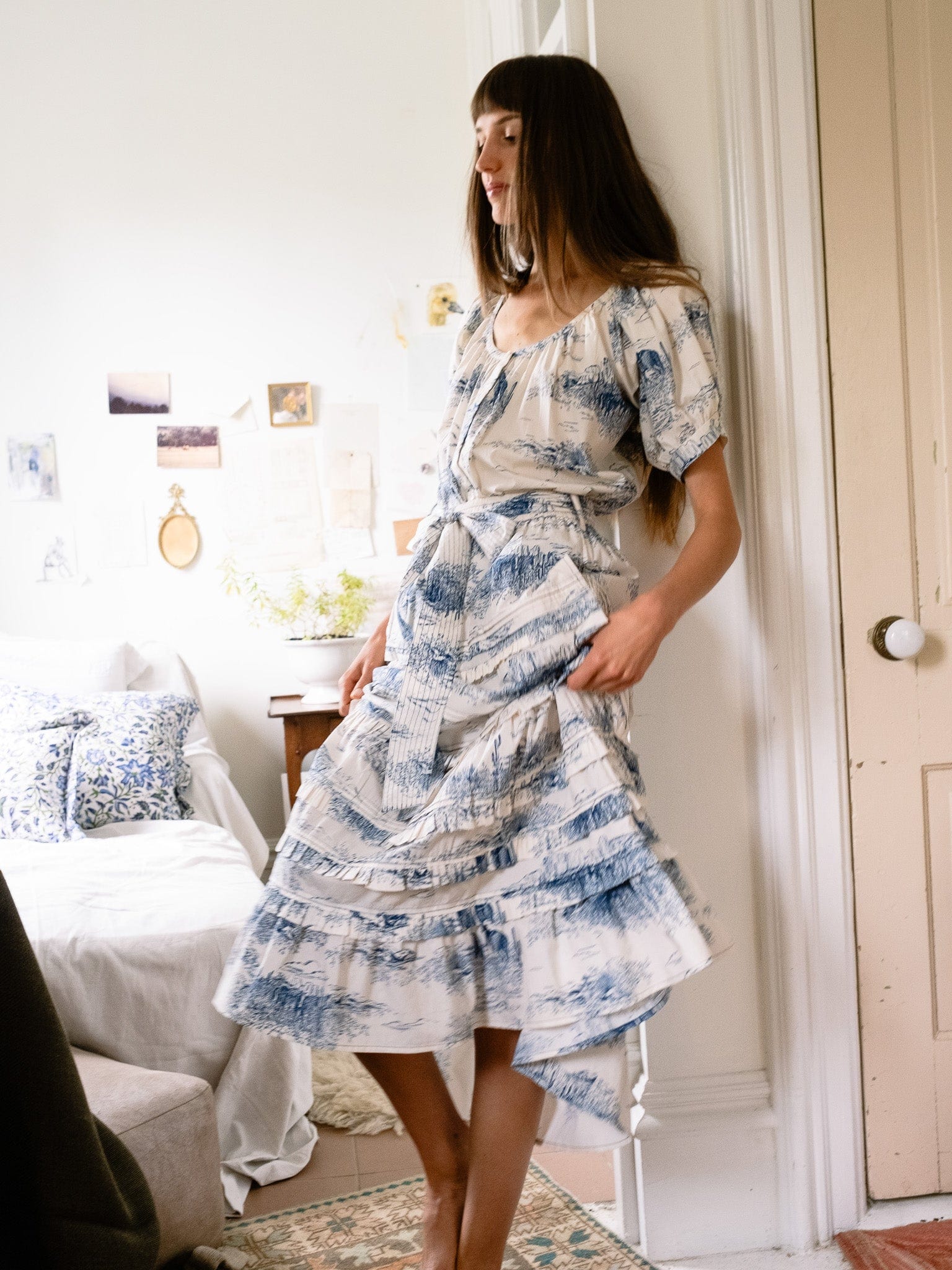 Kasia Skirt in Western Toile