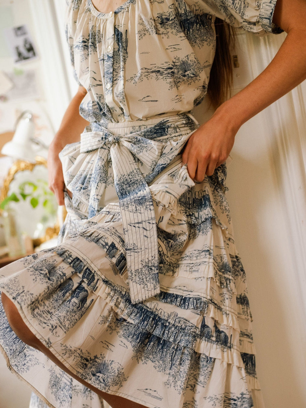 Kasia Skirt in Western Toile