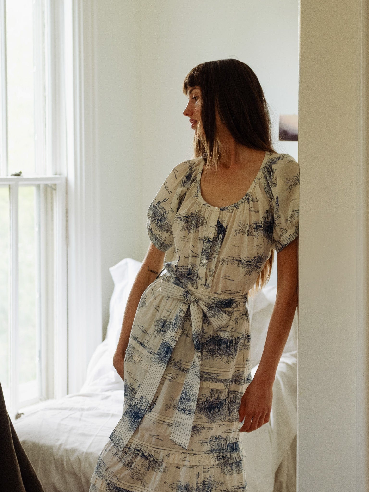 Kasia Skirt in Western Toile