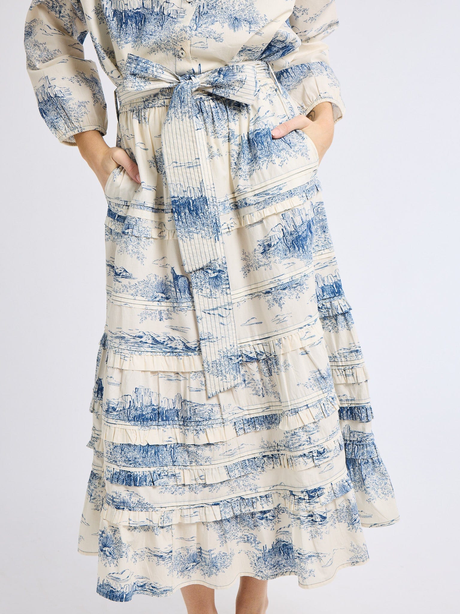Kasia Skirt in Western Toile