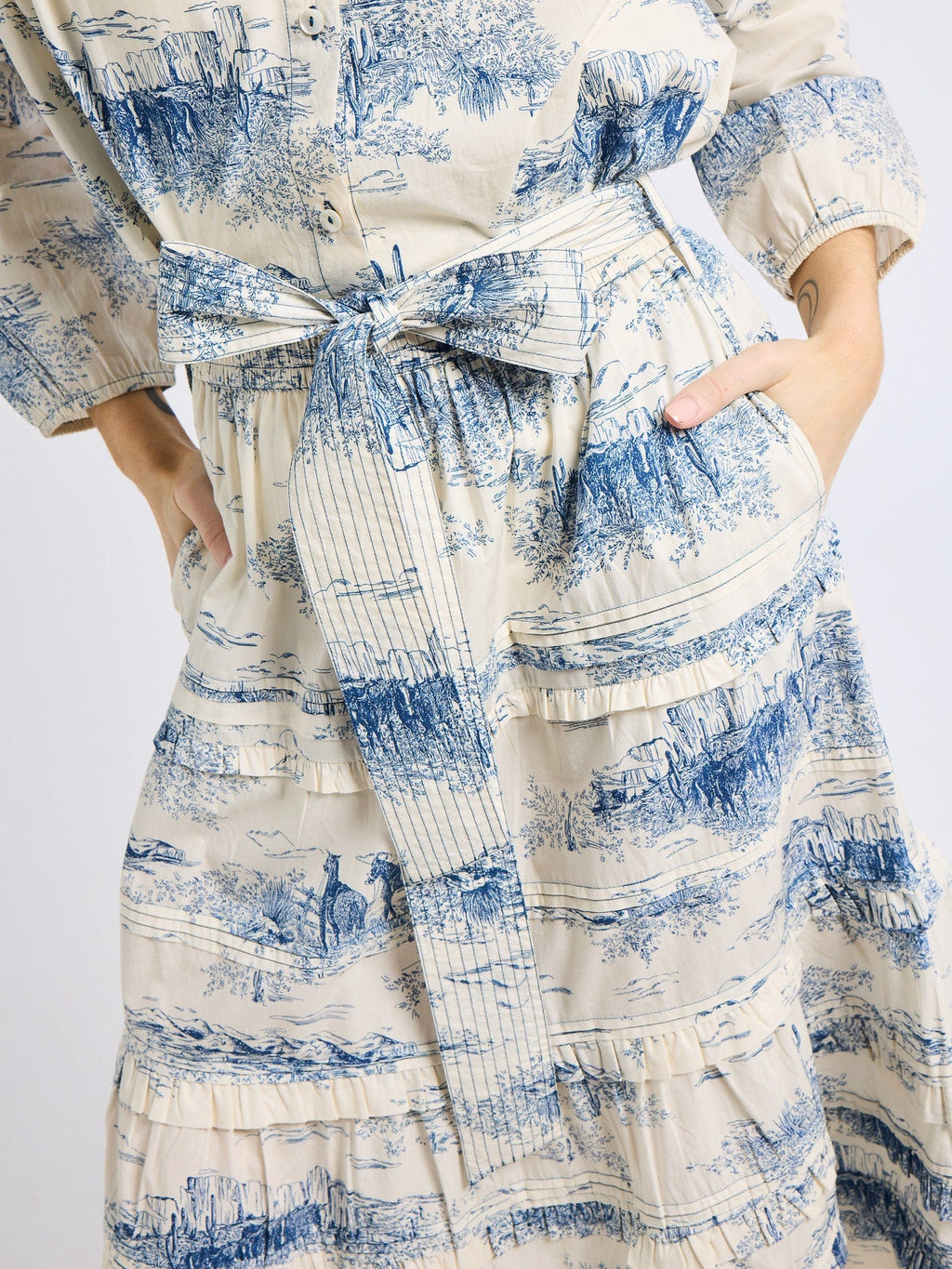 Kasia Skirt in Western Toile