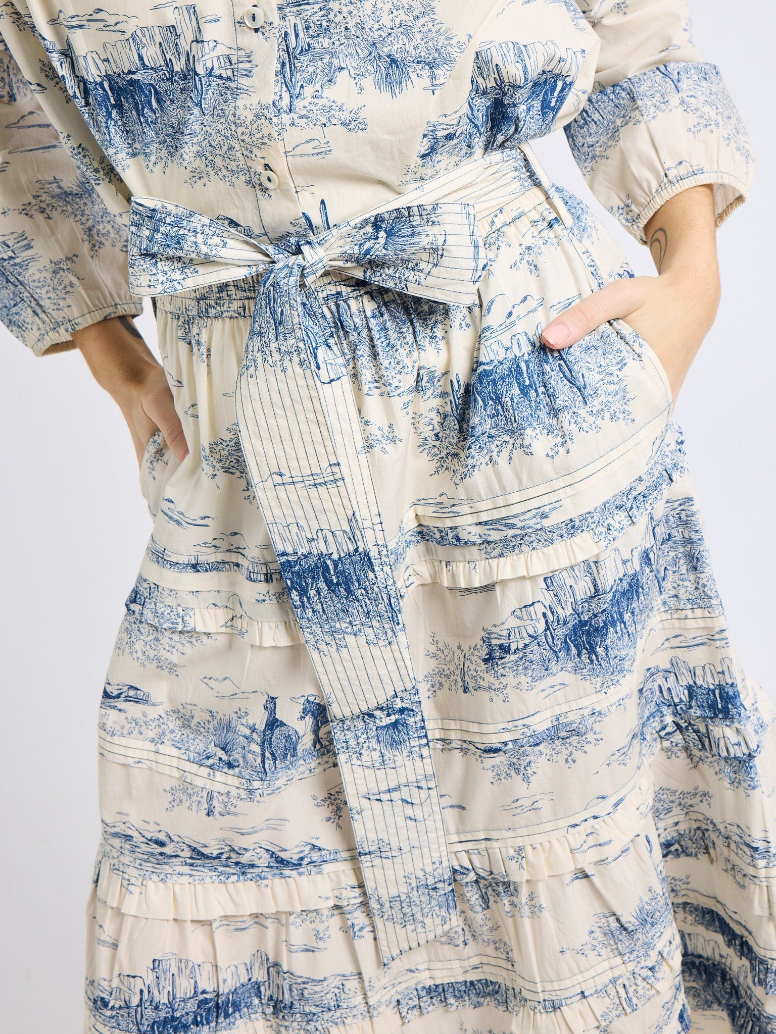 Kasia Skirt in Western Toile