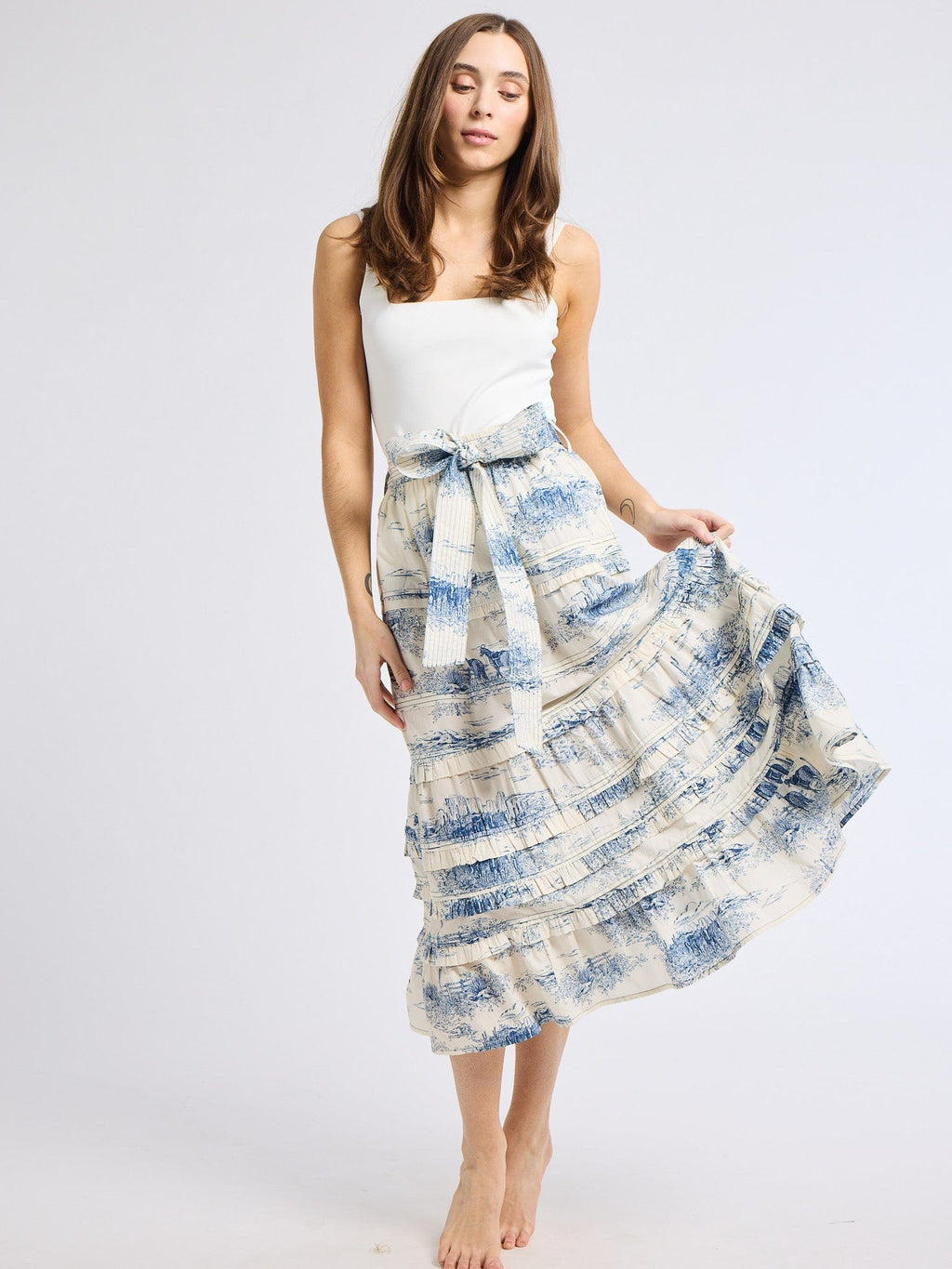 Kasia Skirt in Western Toile