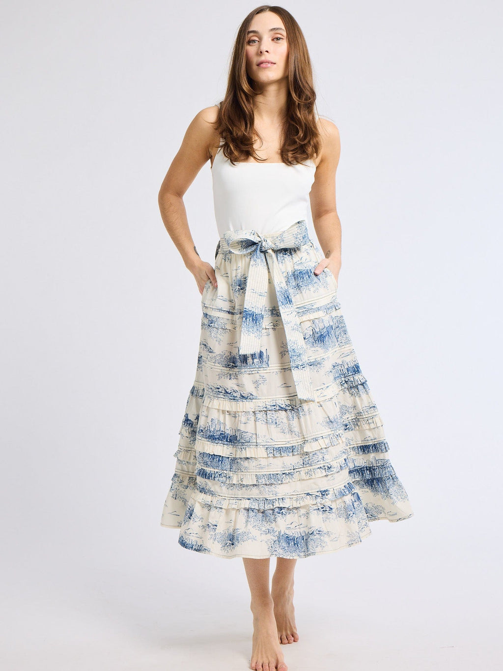 Kasia Skirt in Western Toile