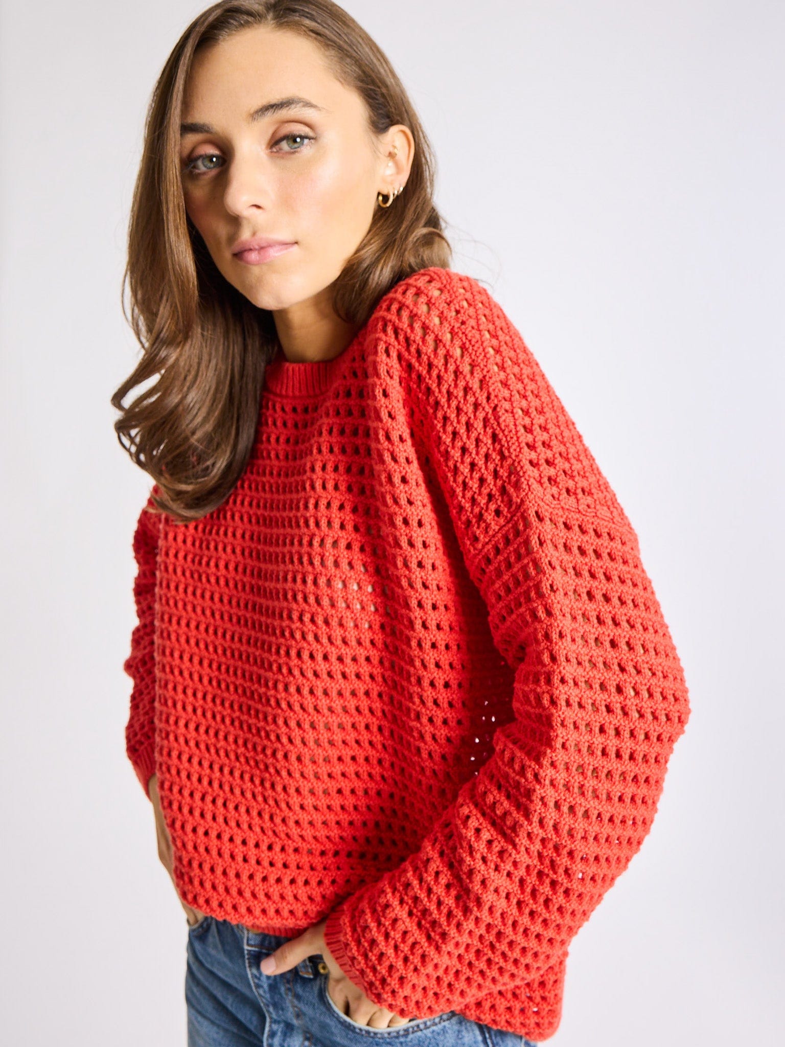 Kitty Pullover in Red
