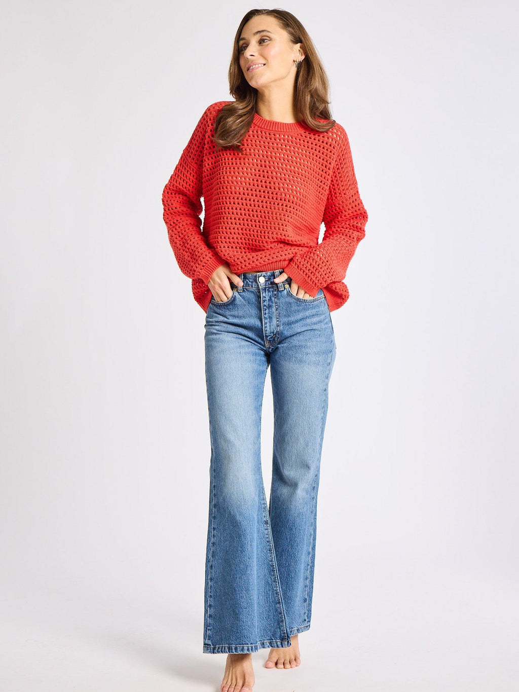Kitty Pullover in Red