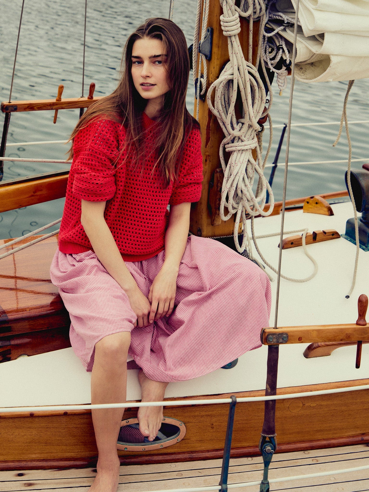 Kitty Pullover in Red