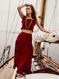 Leni Skirt in Cherry Lace